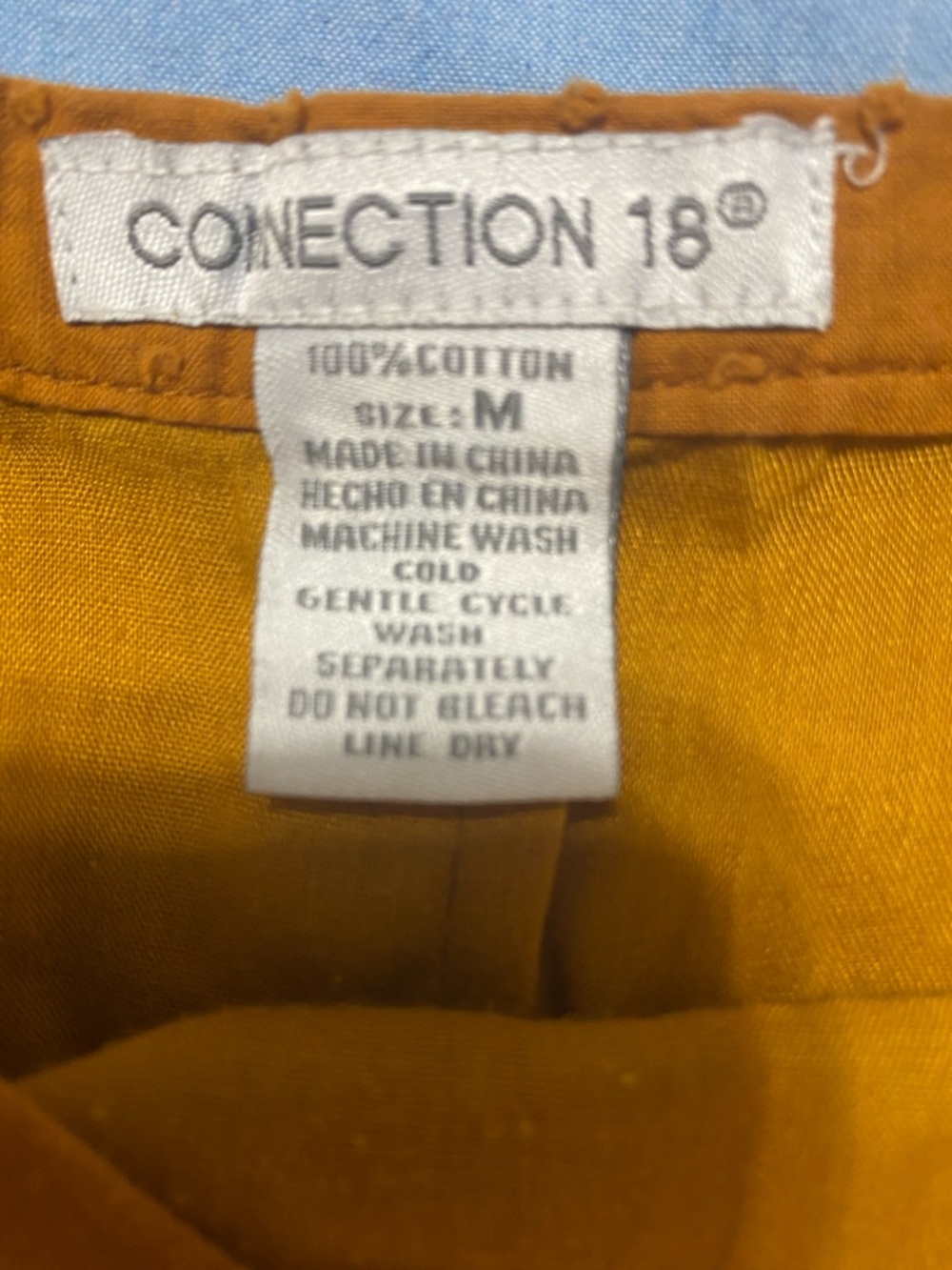 Connection 18 Orange / Yellow Tiered Maxi Skirt 100% Cotton Size Medium - Picture 3 of 7
